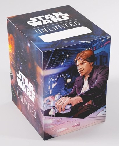 3!GGS25141ML Star Wars: Unlimited Soft Crate - Han Solo And Millenium Falcon published by Gamegenic