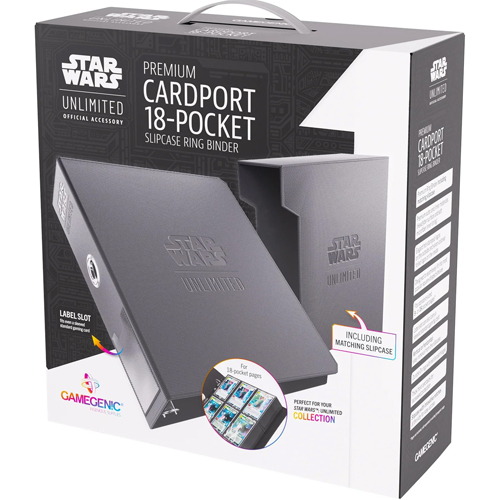 GGS33009ML Star Wars: Unlimited Premium 18-Pocket Cardport - Black published by Gamegenic