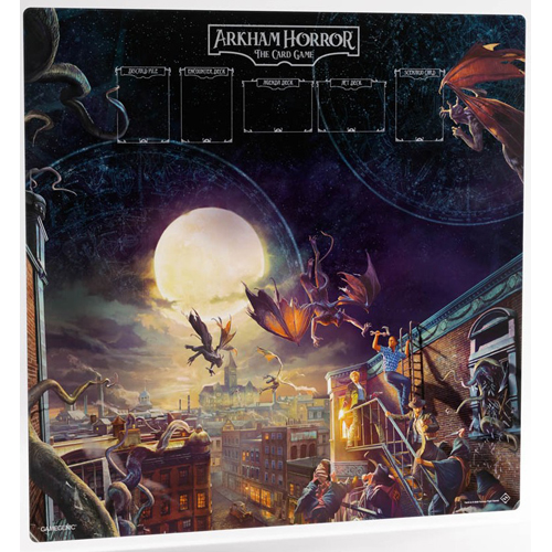 GGS40167ML Arkham Horror LCG: Centre Game Mat 70x70 cm published by Gamegenic