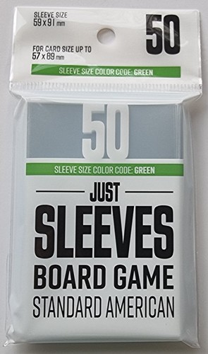 GGX10020ML 50 x Just Standard American Card Game Sleeves 59mm x 91mm (Gamegenic) published by Gamegenic