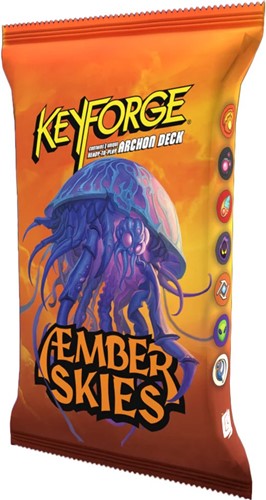 3!GHOKF18DS KeyForge Card Game: Aember Skies Deck published by Ghost Galaxy