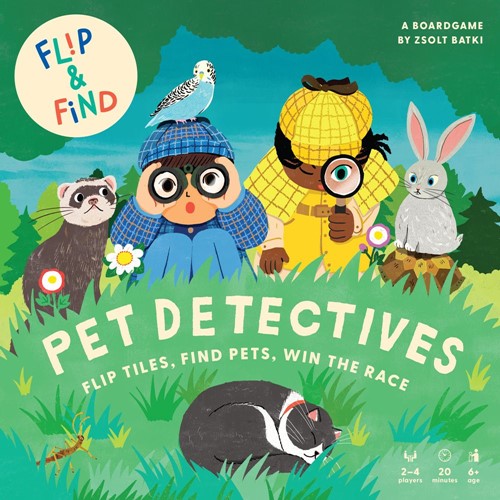 2!GIGLKPET Pet Detectives Board Game: Flip And Find published by Gigamic