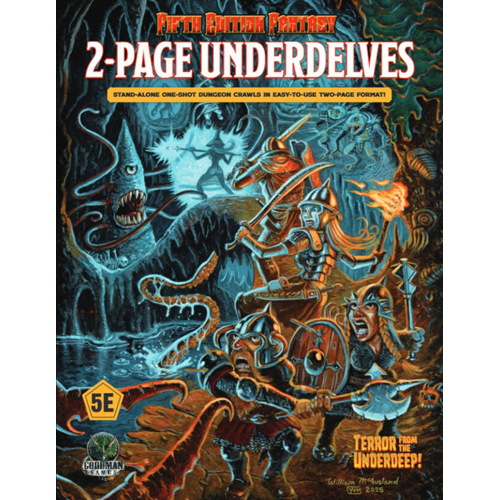 GMG50112 2-Page UnderDelves published by Goodman Games