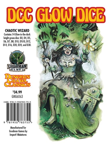 GMG6063 Dungeon Crawl Classics RPG: Chaotic Wizard Dice published by Goodman Games