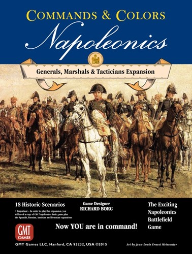 GMT1513 Commands and Colors Board Game: Napoleonics Expansion: Generals Marshalls And Tacticians published by GMT Games