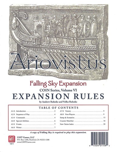 GMT1811 Falling Sky Board Game: Ariovistus Expansion And Update Kit published by GMT Games