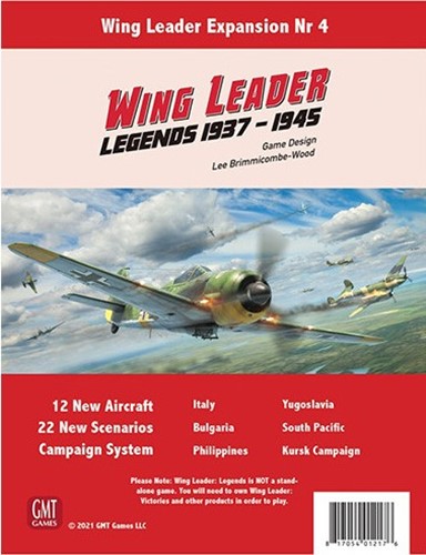 GMT2108 Wing Leader Board Game: Legends 1937 to 1945 published by GMT Games