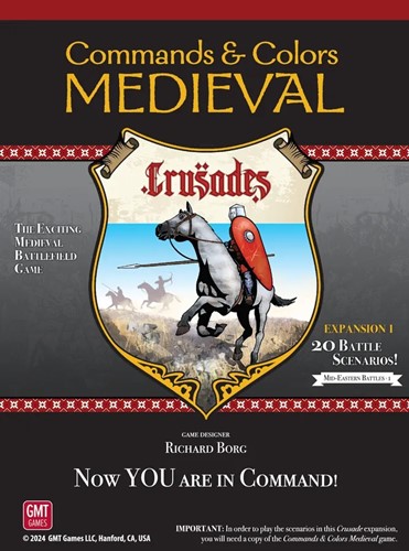 GMT2414 Commands And Colours Board Game: Medieval Crusades Expansion published by GMT Games