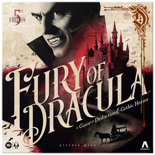 HASG3331UU0 Fury Of Dracula Board Game: 5th Edition published by Avalon Hill