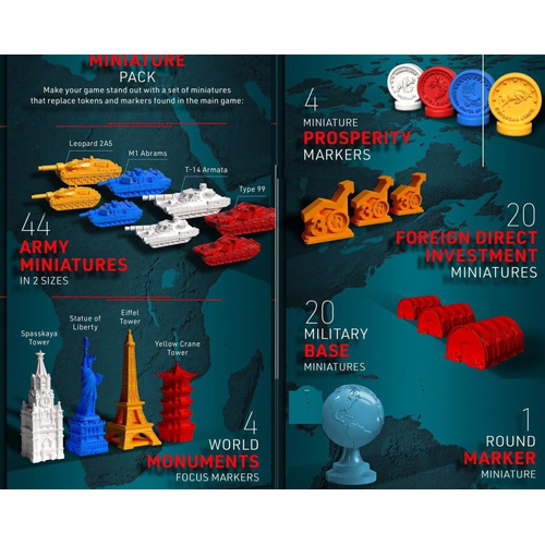 HPGWOMP World Order Board Game: Miniatures published by Hegemonic Project Games