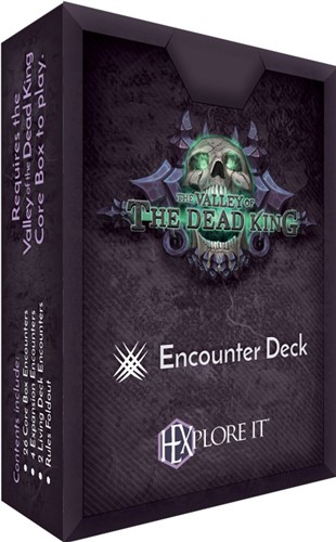 HPSMJDH0413 HEXplore It Board Game: The Valley Of The Dead King Encounter Deck published by Mariucci Designs