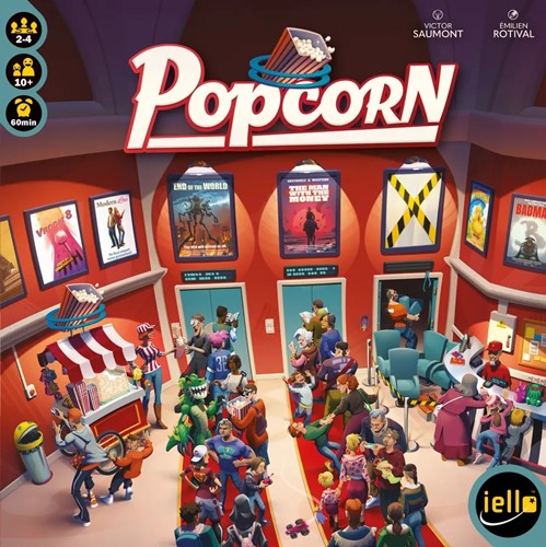 2!IEL70404 Popcorn Board Game published by Iello
