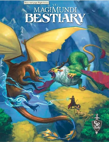 INX5ESC Dungeons And Dragons RPG: Magimundi Bestiary (Softcover) published by Inexorable Media