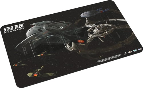 2!JASBGSTSR01PM2 Star Realms Card Game: Star Trek U.S.S. Defiant Playmat published by UniVersus