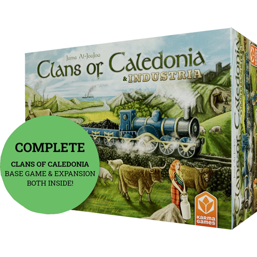 KARCOCBND Clans Of Caledonia Board Game: Industria Bundle (Core + Exp) published by Karma Games