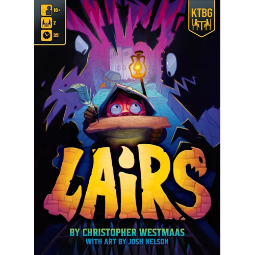 KTG1501 Lairs Board Game published by Kids Table Board Gaming