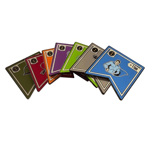 LIRAC003 Age Of Comics Board Game: Enamel Tokens published by Lirius Games