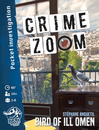 2!LKYCRZR02EN Crime Zoom Board Game: Bird Of Ill Omen published by Lucky Duck Games