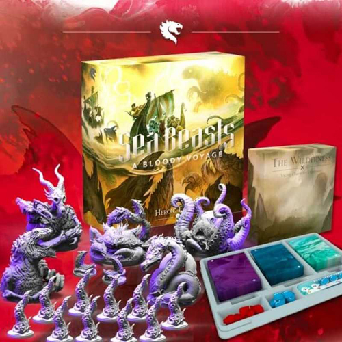 LL004 Sea Beasts: A Bloody Voyage Board Game Heroic Edition published by Little Lantern