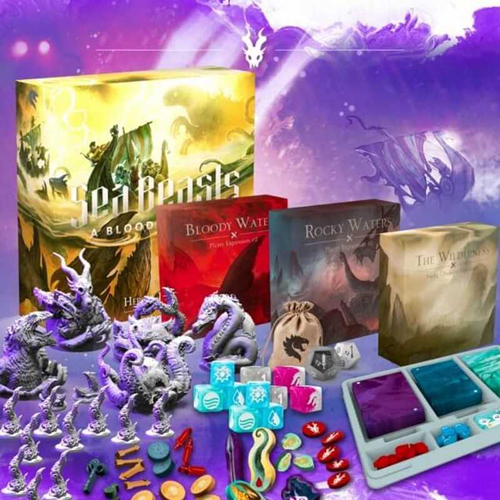 LL007 Sea Beasts: A Bloody Voyage Board Game Legendary Edition published by Little Lantern