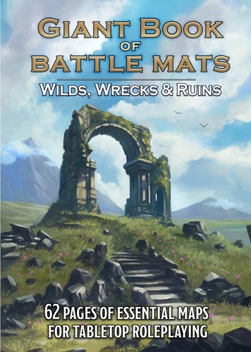 LOKEBM046 Giant Book Of Battle Mats: Wilds Wrecks And Ruins published by Loke Battle Mats