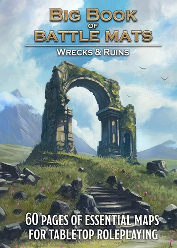 LOKEBM047 Big Book Of Battle Mats: Wrecks And Ruins published by Loke Battle Mats