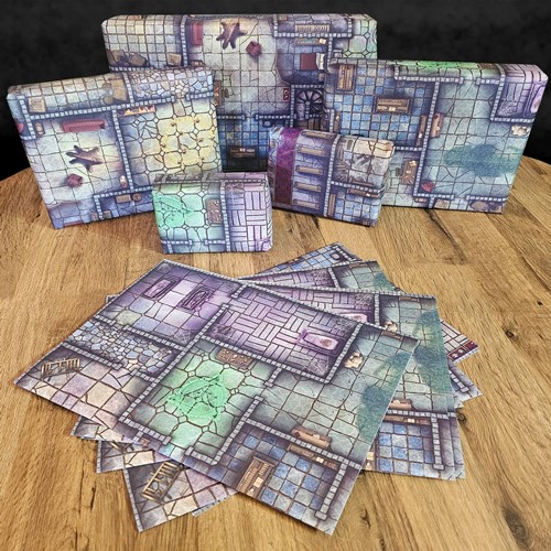 3!LOKEBM052 Loke Battle Mats: Dungeon Gift Wrap published by Loke Battle Mats