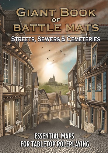 2!LOKLBM056 Giant Book Of Battle Mats: Streets Sewers And Cemeteries published by Loke Battlemats