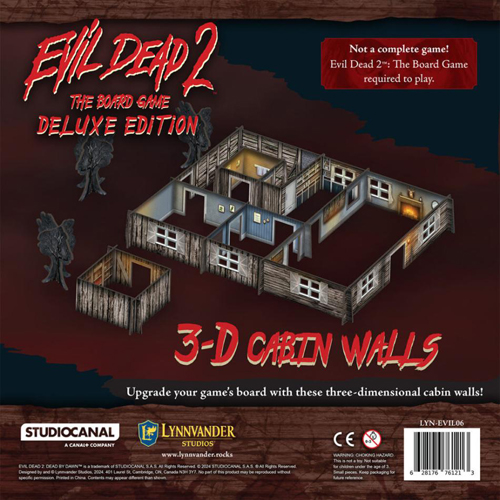 LYNEVIL06 Evil Dead 2 The Board Game: Deluxe Edition 3D Cabin Walls published by Lynnvander Studios