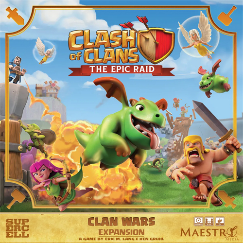 MAEMMCLASHEXP02 Clash of Clans: The Epic Raid Board Game - Clan Wars Expansion published by Maestro Media