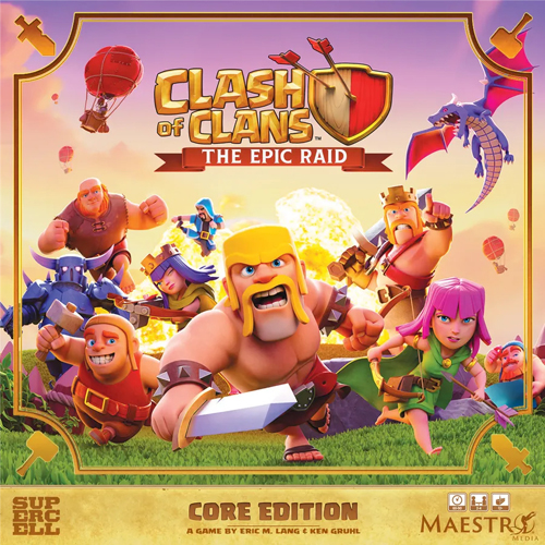 MAEMMCLASHRAID01 Clash of Clans: The Epic Raid Board Game - Core Edition published by Maestro Media