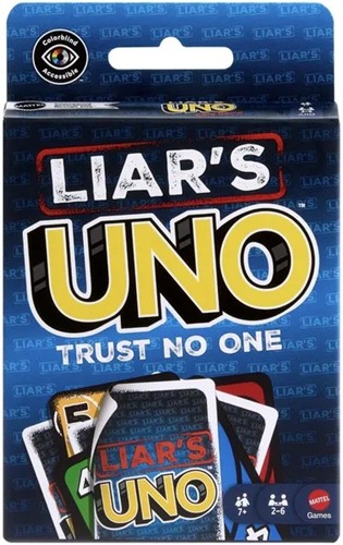 2!MATJLH43 UNO Liars Card Game published by Mattel