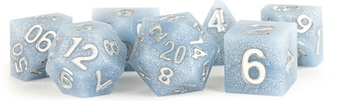 MET782 Silicone Rubber Poly Dice Set: Glacial Debris published by Metallic Dice Games