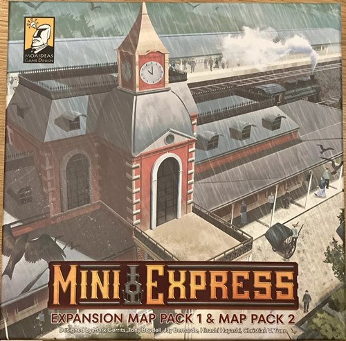 2!MGD1039E Mini Express Board Game: Map Packs 1 And 2 published by Moaideas Game Design
