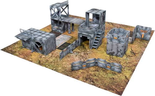 3!MGHA103 Halo: Flashpoint Deluxe Buildable 3D Terrain Set published by Mantic Games