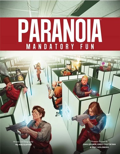 2!MGP15107 Paranoia RPG: Mandatory Fun published by Mongoose Publishing