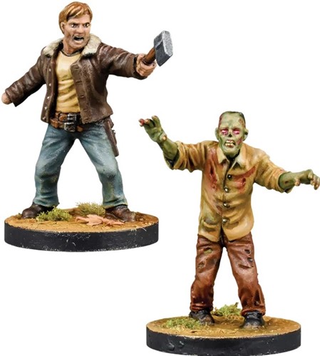 MGWD148 The Walking Dead: All Out War: Rick And Alexandria Leader Booster published by Mantic Games