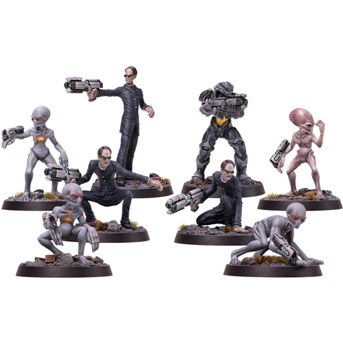 MUH084V070 XCOM: The Miniatures Game - Aliens 1 (Plastic) published by Modiphius