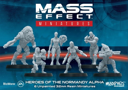 2!MUH094201 Mass Effect Board Game: Heroes Of The Normandy Alpha Resin Collectors Miniatures Set published by Modiphius