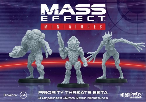 2!MUH094203 Mass Effect Board Game: Priority Threats Beta Resin Collectors Miniatures Set published by Modiphius