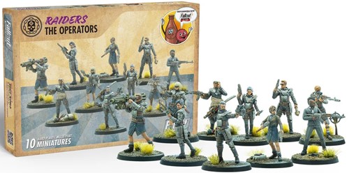 2!MUH107002 Fallout Factions Miniatures Game: Raiders: The Operators published by Modiphius