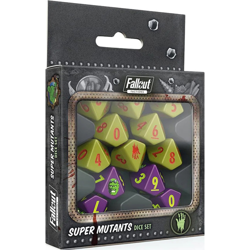 2!MUH107028 Fallout Factions Dice Sets: Super Mutants published by Modiphius