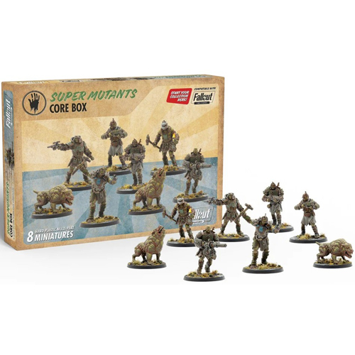 MUH10711 Fallout Factions Miniatures Game: Super Mutants Core Box published by Modiphius