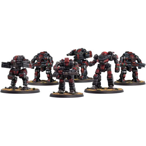 2!MUH1680104 HardWar Miniatures Game: Udar Industries Hardbots published by Modiphius