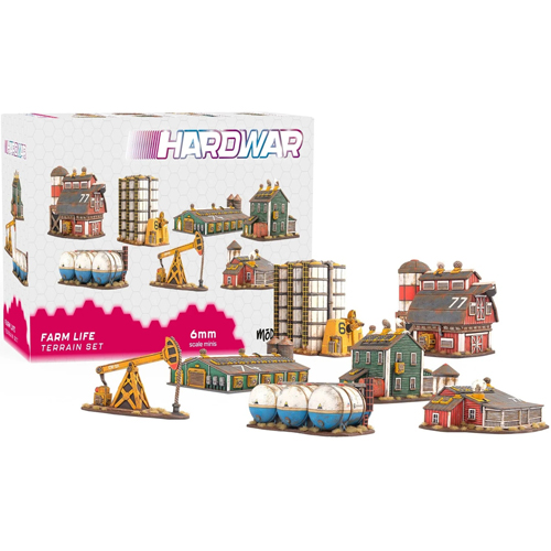 2!MUH1680114 HardWar Miniatures Game: Farm Life Terrain Set published by Modiphius