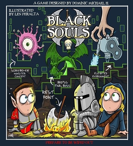 2!MVL007 Black Souls Board Game published by Medieval Lords