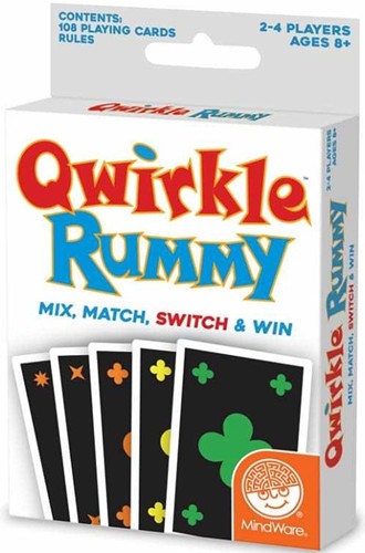 2!MWR99986 Qwirkle Board Game: Blind Friendly Rummy published by Mindware