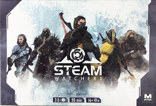 MYTMGSW001 Steam Watchers Board Game published by Mythic Games