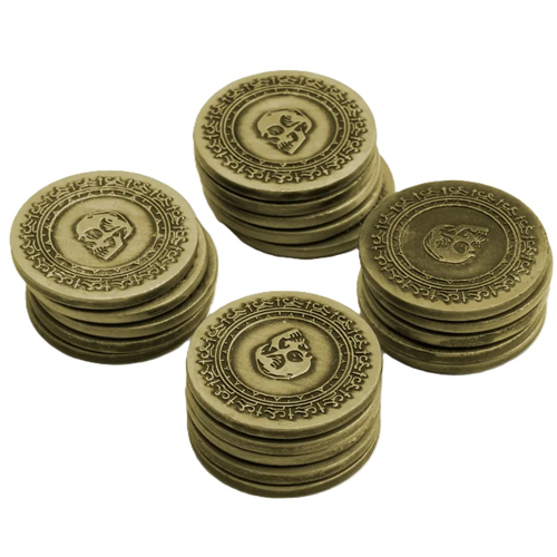 NPGCOINS20 Lying Pirates Board Game: Metal Coins published by Nordic Pirates