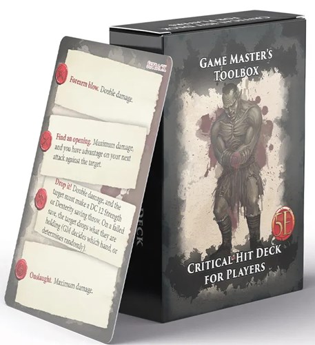 NRG1002 Dungeons And Dragons RPG: Game Master's Toolbox: Critical Hit Deck For Players published by Nord Games